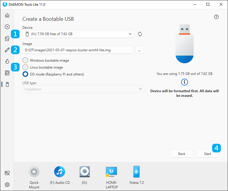 Create a Bootable USB